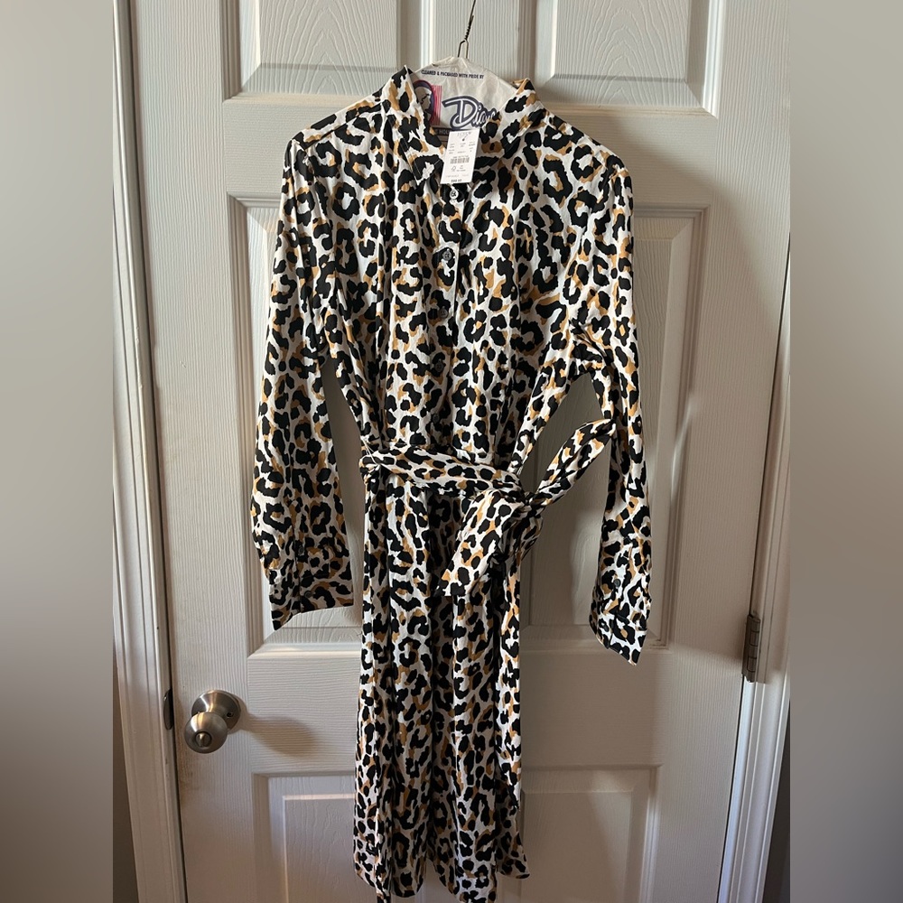 J Crew animal print dress- new! Size 8
